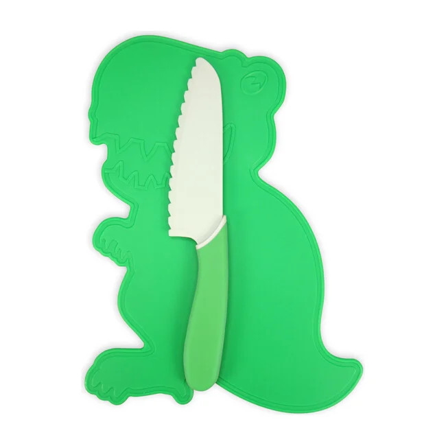 Dinosaur Cutting Board & Knife Set | Maisonette
