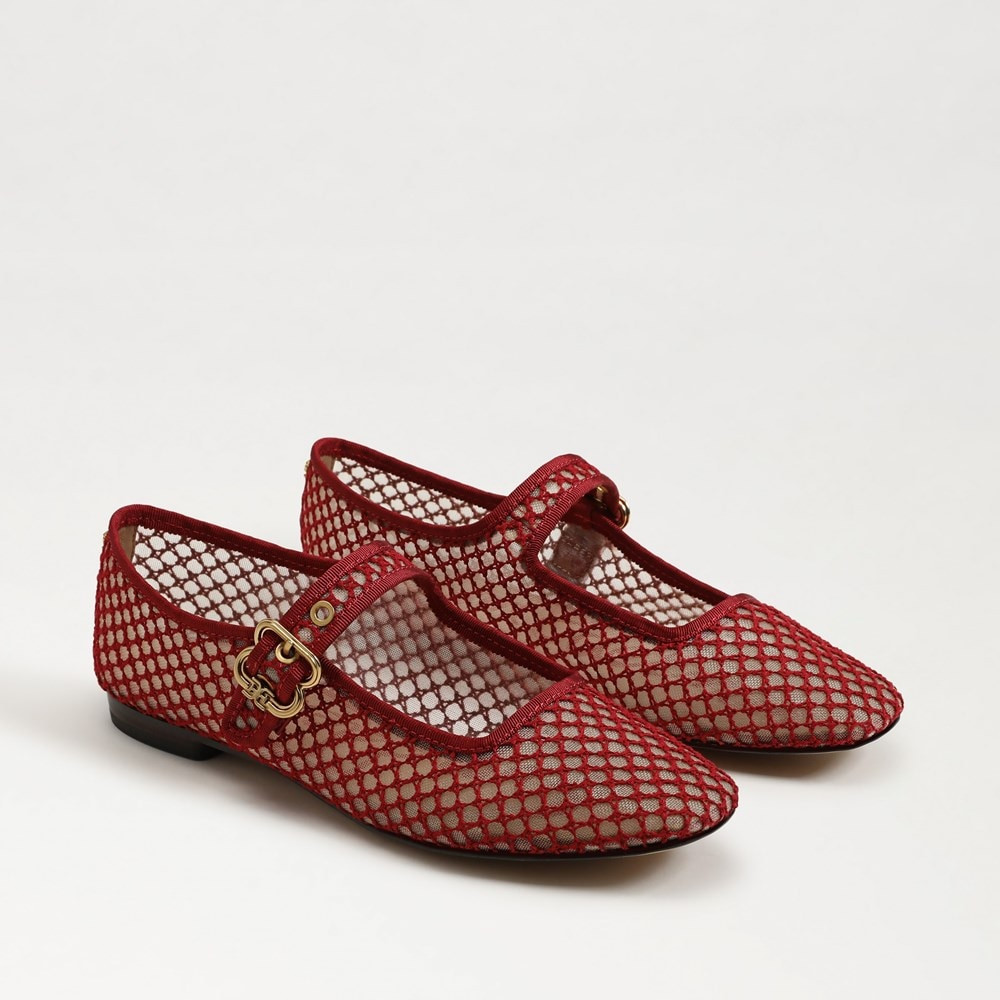 Michaela Mesh Mary Jane Flat | Sam Edelman