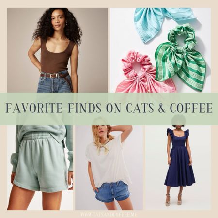 This week’s most popular finds on Cats & Coffee, featuring a great scoop neck tank top from J.Crew (currently on sale), the best oversized tee from Free People (size down), pretty scarf scrunchies from Anthropologie, the coziest athletic shorts from Abercrombie & Fitch, and a gorgeous summer dress from Hill House (size up!) 🎉

#LTKActive #LTKFestival #LTKMidsize