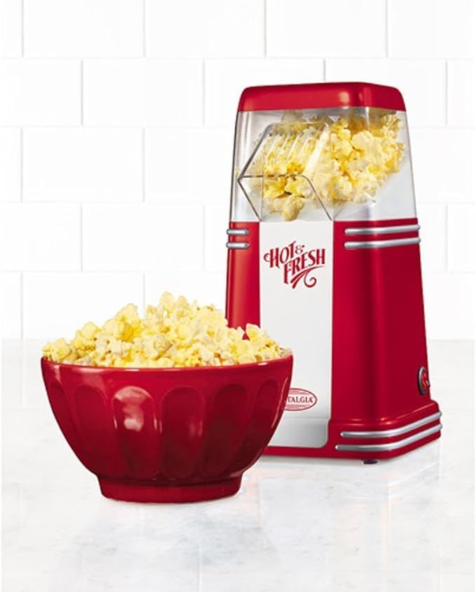 Hot Air Popcorn Maker, Nostalgia '50s-Style, Table-Top, Red | Amazon (US)