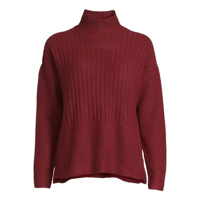 Time and Tru Women's Mock Neck Sweater, Midweight, Sizes XS-XXXL | Walmart (US)