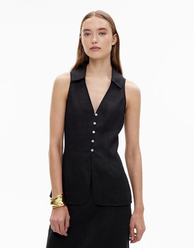 Button Down Vest Top | THE ICONIC (AU & NZ)