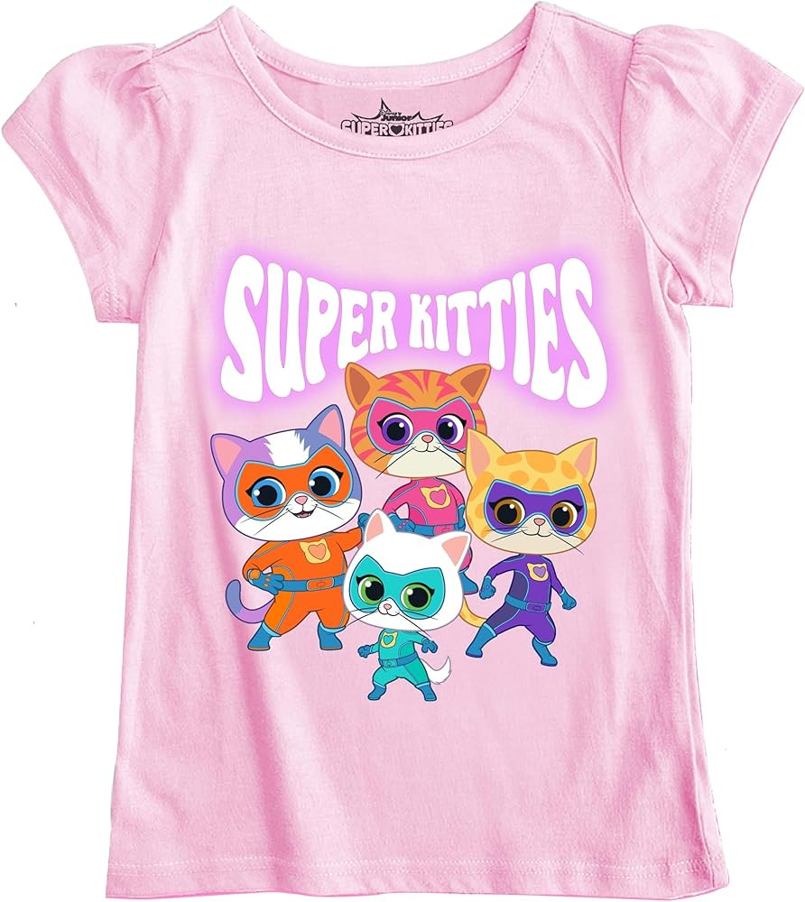 Disney Girls' Disney Juniors Super Kitties Girls Short Sleeve Tee | Amazon (US)