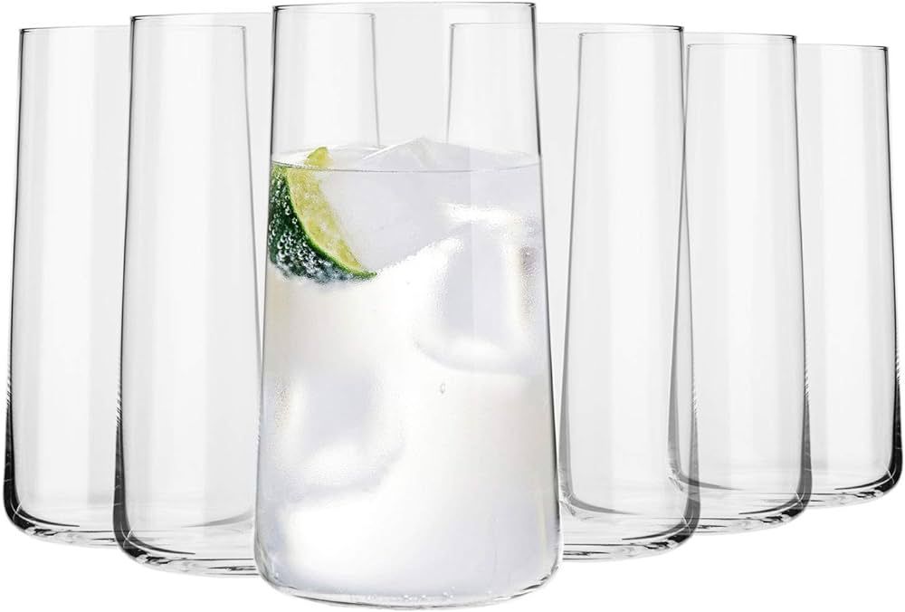 Krosno Tall Water Juice Drinking Glasses | Set of 6 | 18.3 oz | Avant-Garde Collection | Highball... | Amazon (US)
