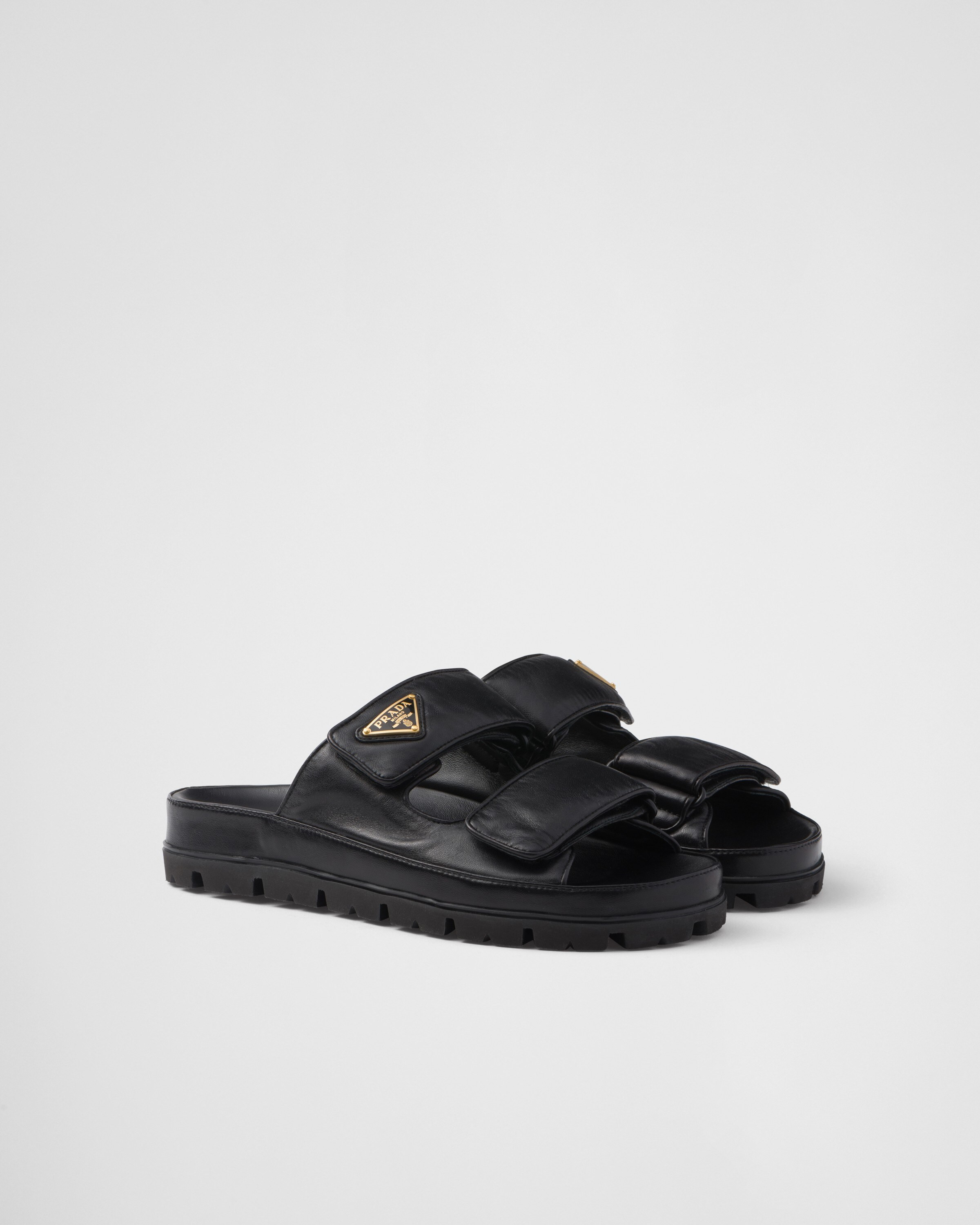 Nappa leather slides | Prada US