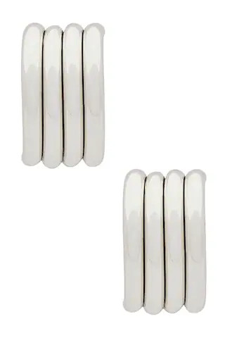 Heaven Mayhem Aria Earrings in Silver from Revolve.com | Revolve Clothing (Global)