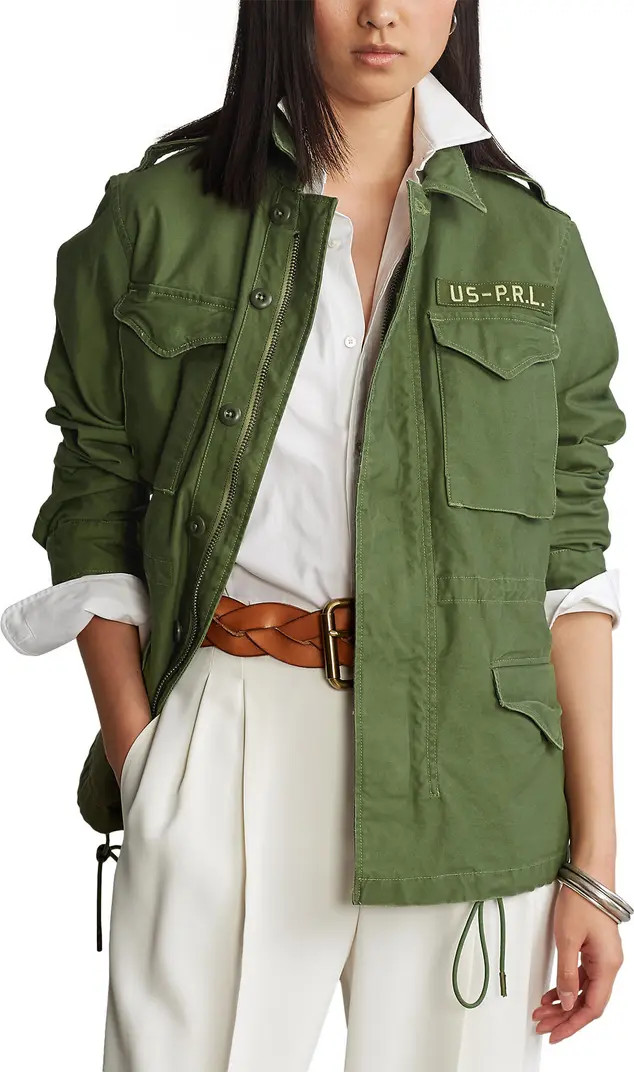 Cotton Twill Military Jacket | Nordstrom