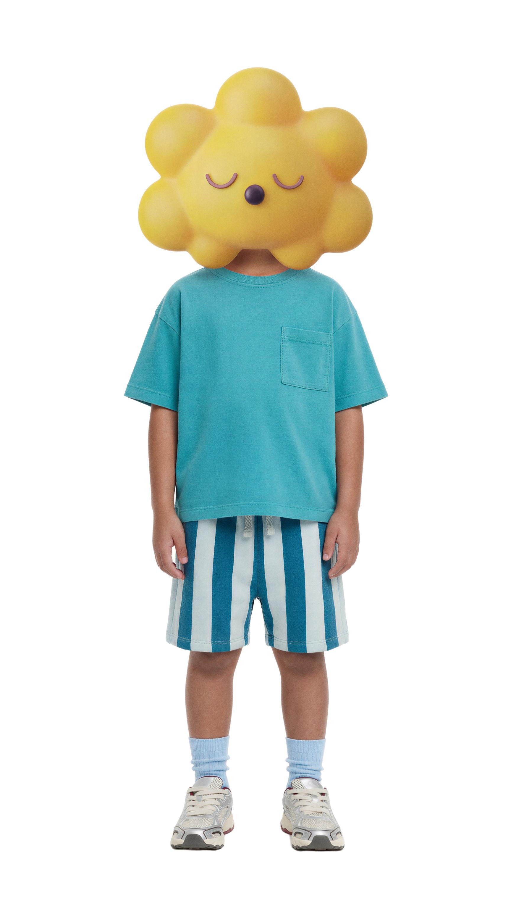 STRIPED PLUSH SHORTS | Zara US