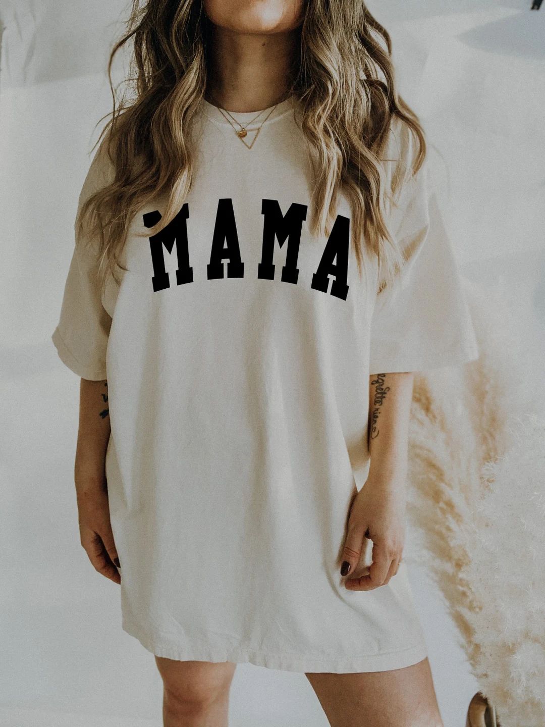 Comfort Color Mama Shirt | Mom Shirt, Mommy Shirt, Mama T-Shirt, Cute Mom Shirt, Mother's Day Gif... | Etsy (US)