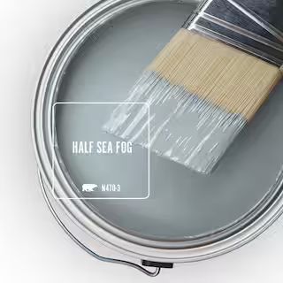 5 gal. #N470-3 Half Sea Fog Ceiling Flat Interior Paint | The Home Depot