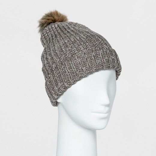 Women's Cuff Beanie with Pom - Mossimo Supply Co.™ | Target