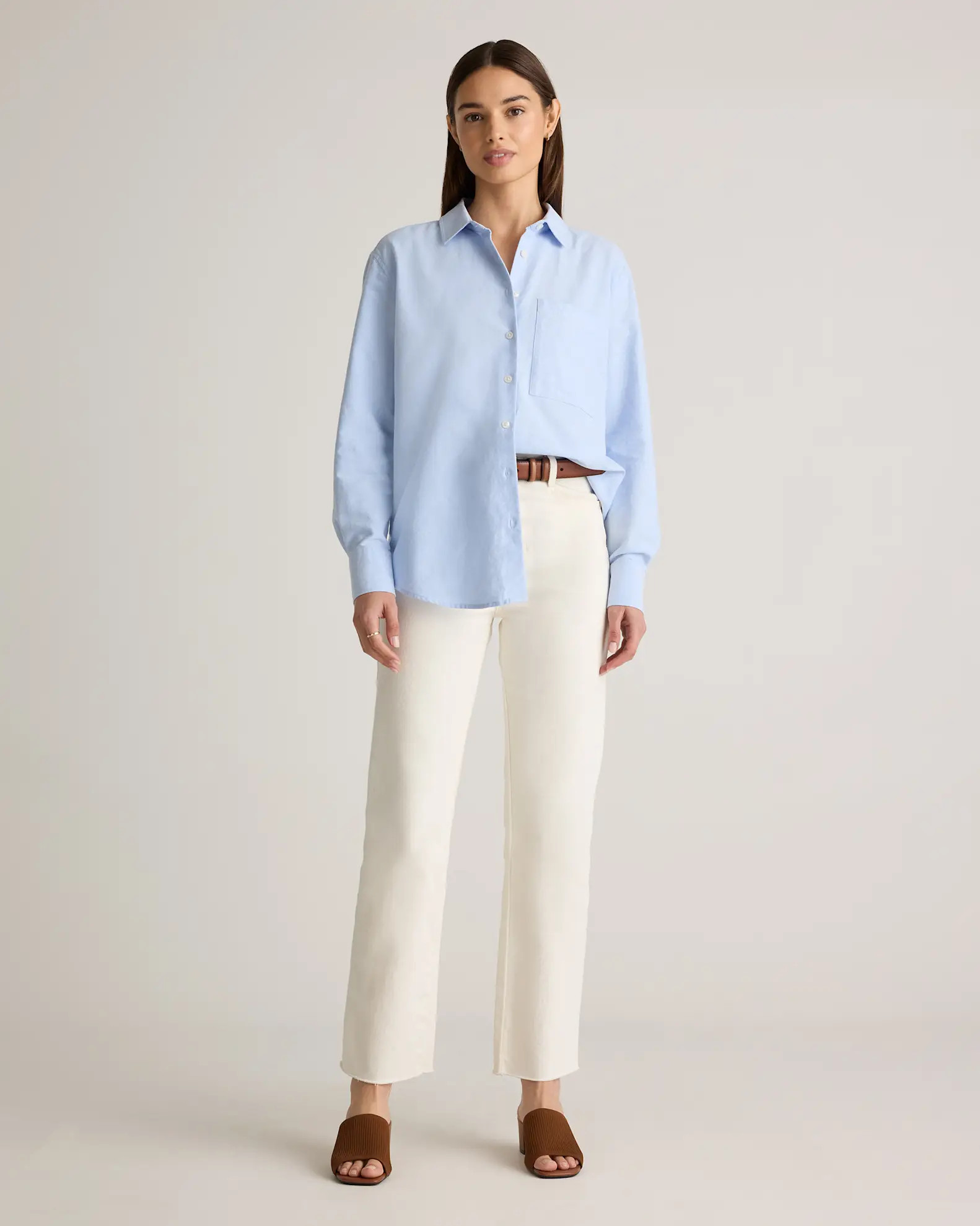 Organic Cotton Relaxed Oxford Shirt | Quince