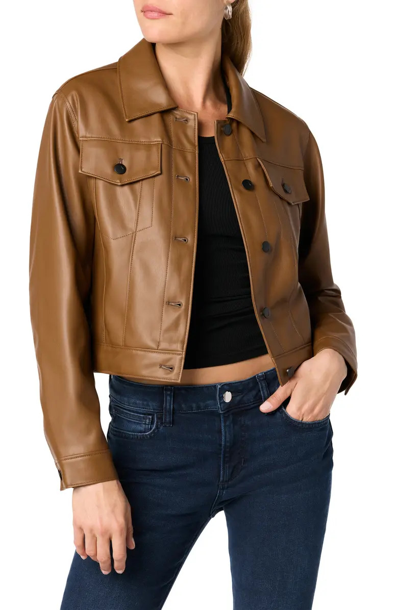 Crop Faux Leather Jacket | Nordstrom Rack