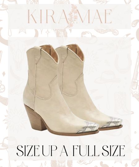 size up a full size in these western booties! i am normally a 10 and did an 11 (41)

#LTKstyletip #LTKFind #LTKshoecrush