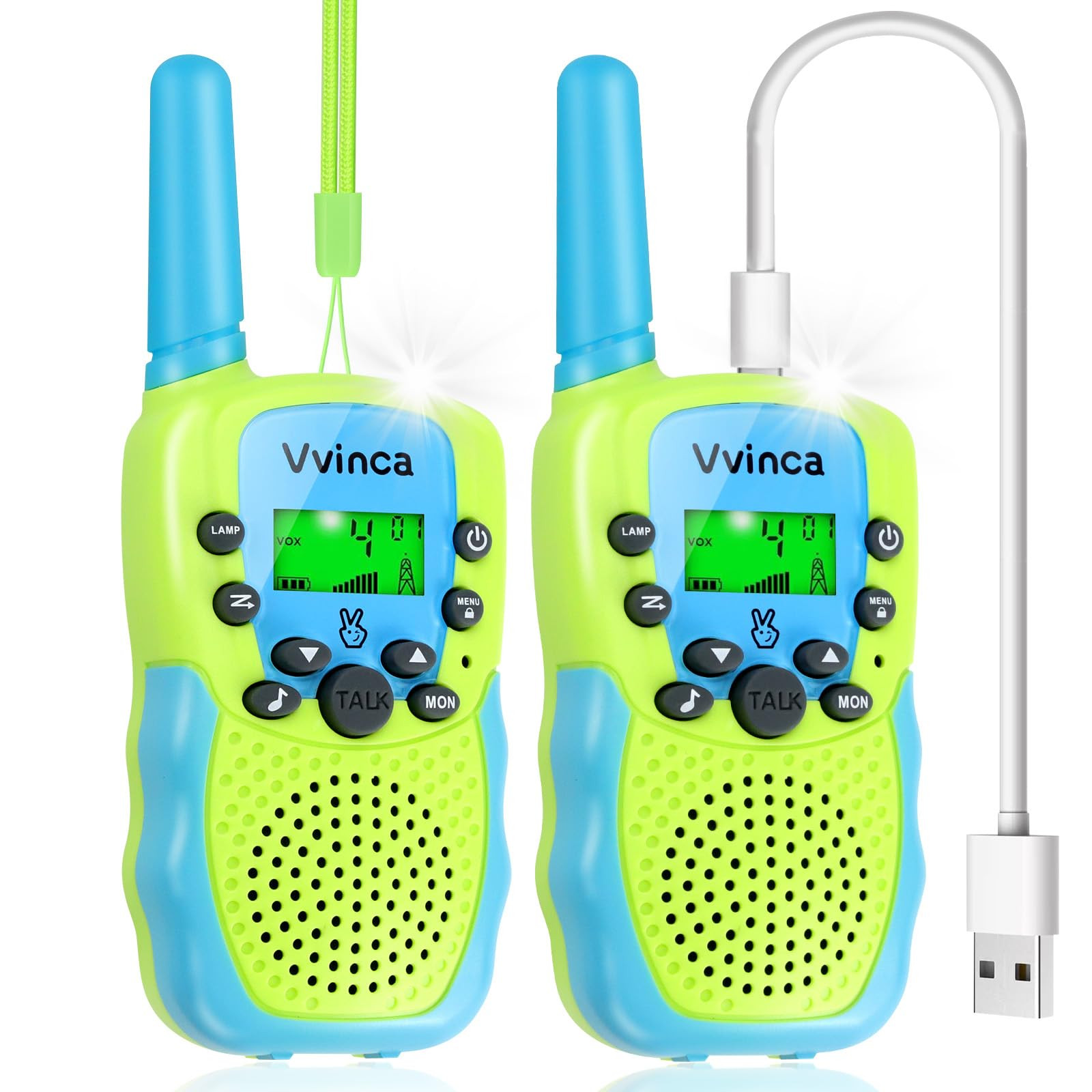 Vvinca Walkie Talkies for Kids Rechargeable Toys for Ages 5-7, Long Range 22 Channels 2 Way Kids ... | Amazon (US)