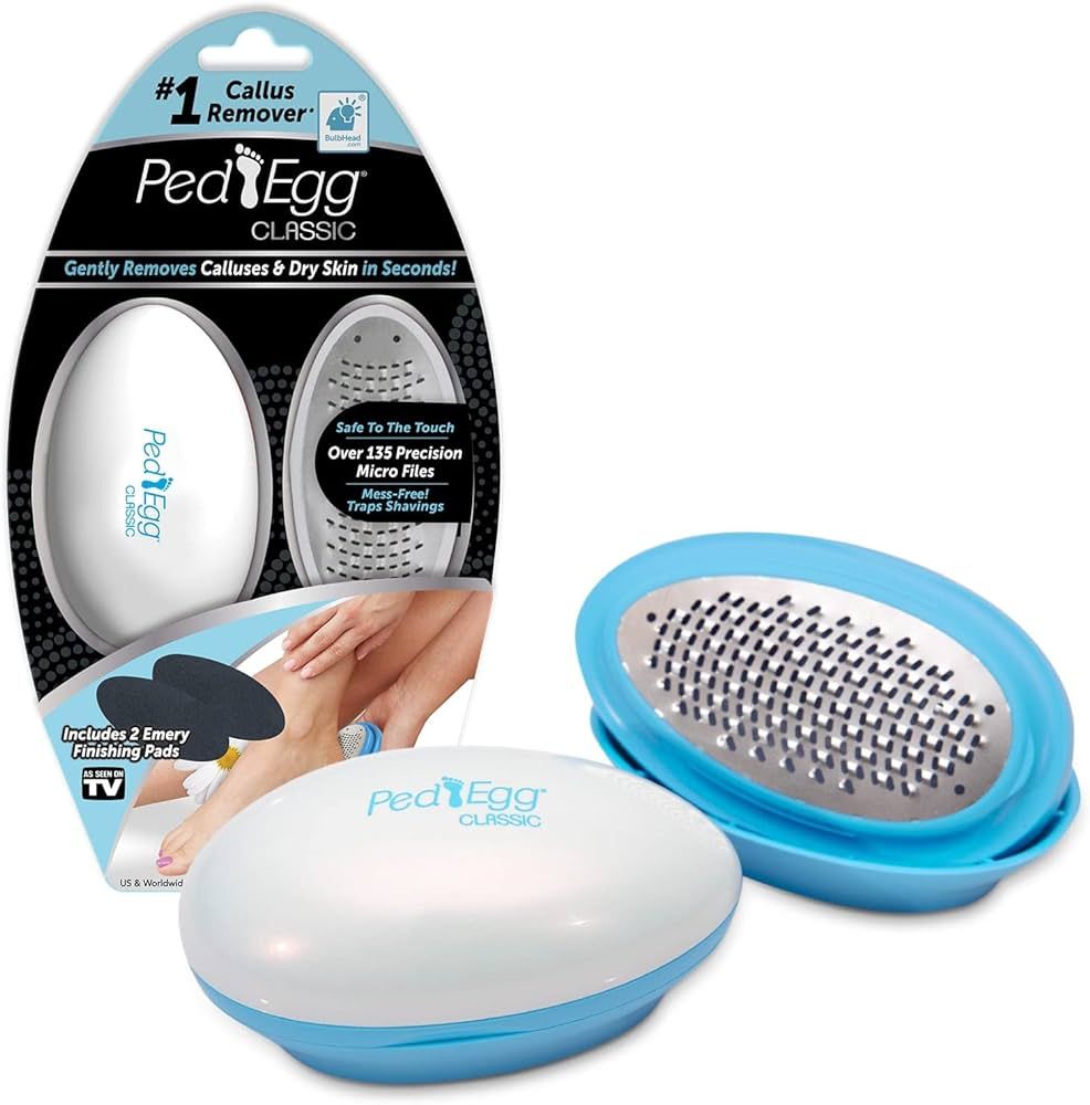 Ped Egg Classic Callus Remover, As Seen On TV, New Look, Safely and Painlessly Remove Tough Callu... | Amazon (US)