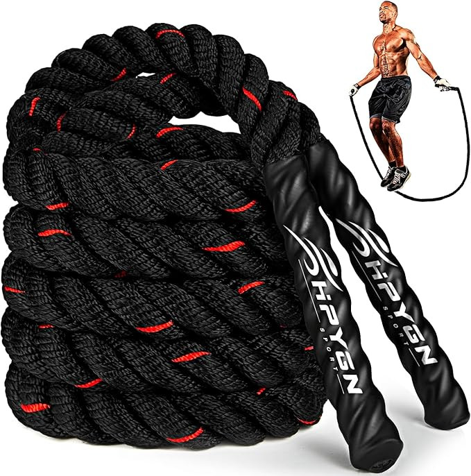 HPYGN Jump Rope, Weighted Jump Rope for Men women, 2.8lb 3.8lb 5lb Heavy Skipping Rope for Exerci... | Amazon (US)
