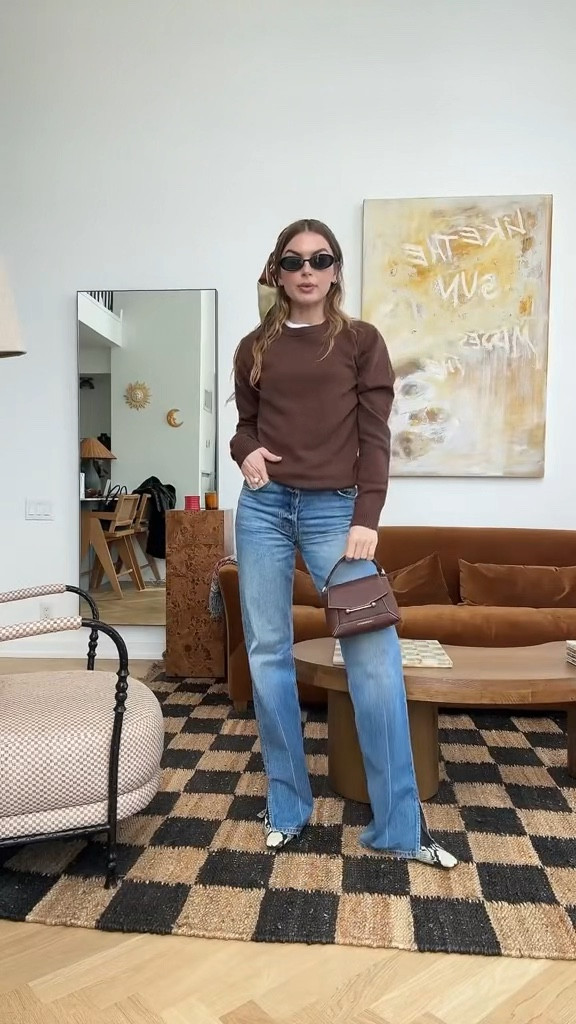 early spring ootd with the strathberry Mosaic Nano