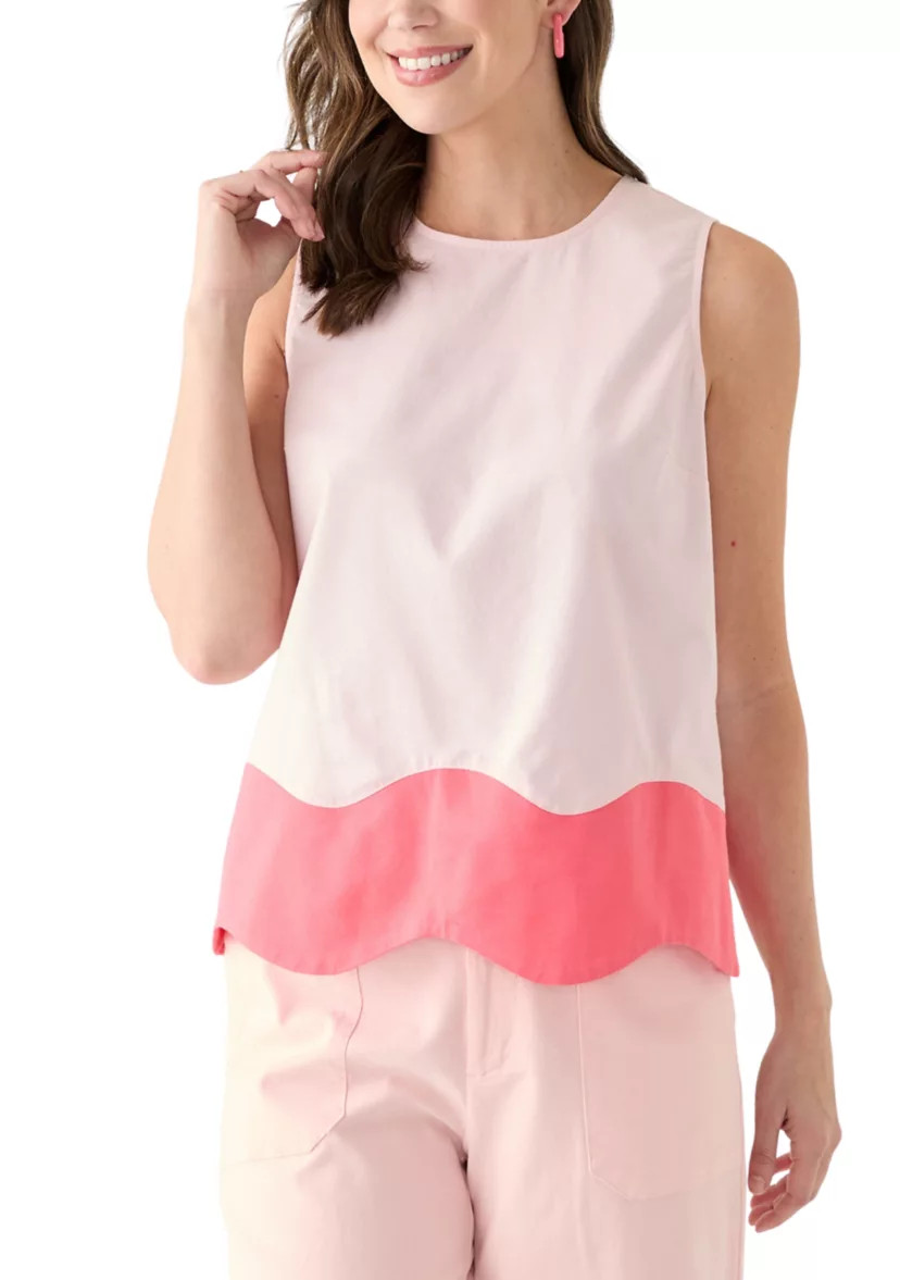 Women's Sleeveless A-Line Trim Top | Belk