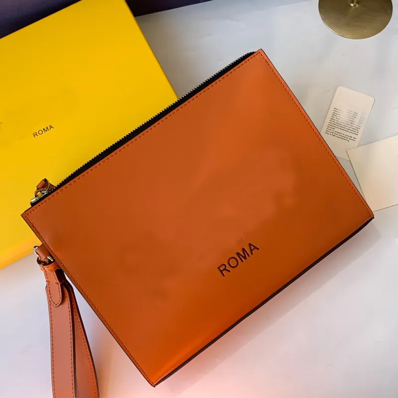 Clutch Bag Flat Pouch Wallet Women Men Handbag Purse Genuine Leather Fashion Letter Zipper Closur... | DHGate