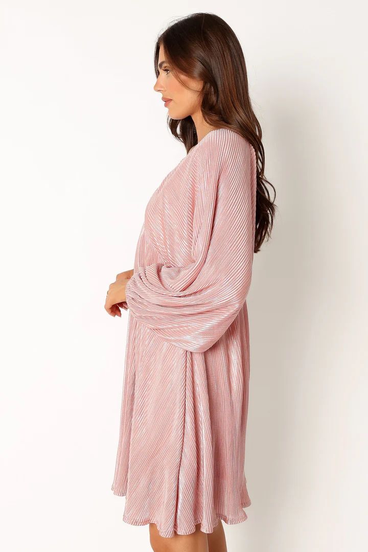 Xanudu Long Sleeve Mini Dress - Pink | Petal & Pup (US)