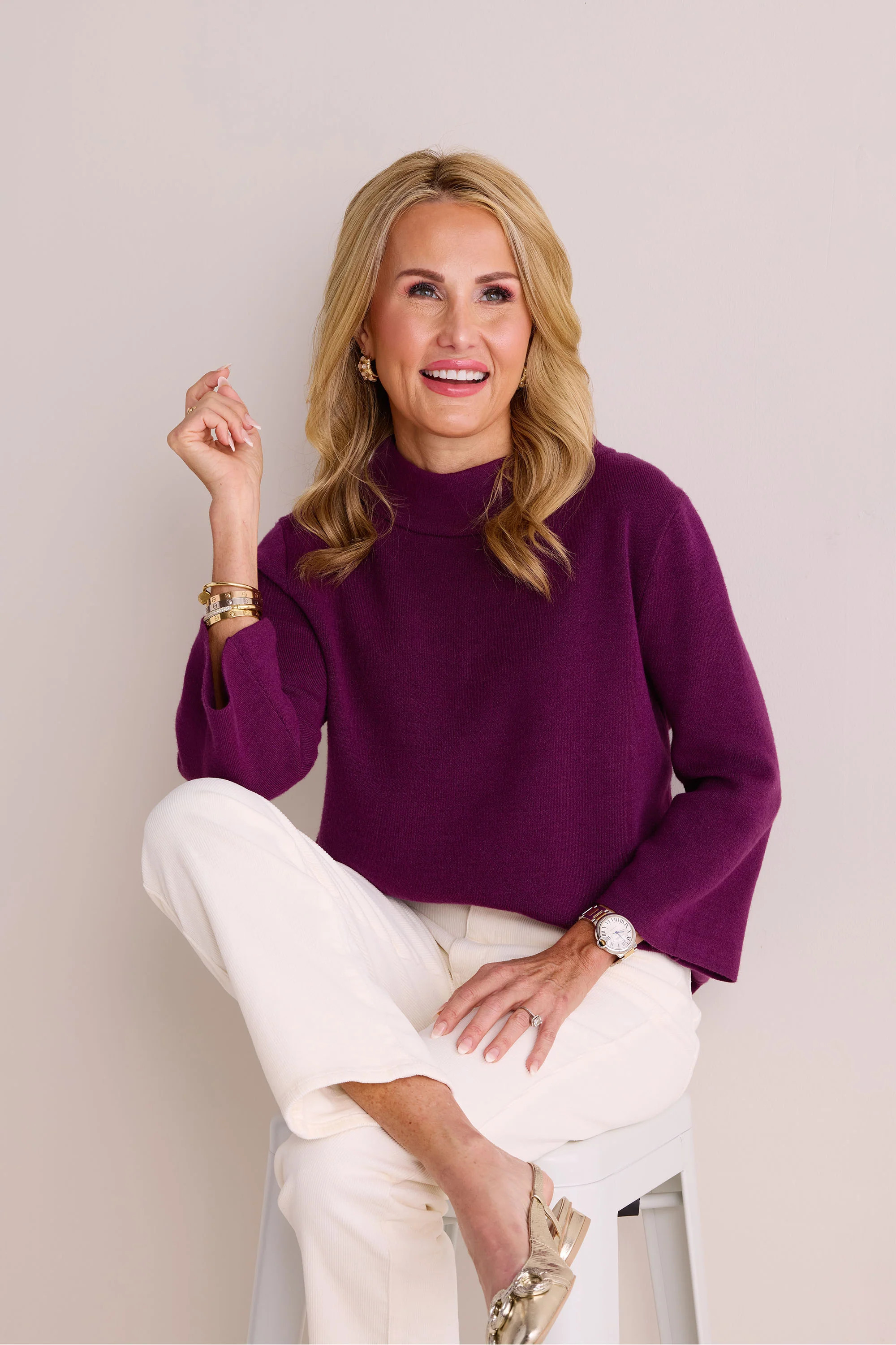 Jackie Sweater- Plum | Avara