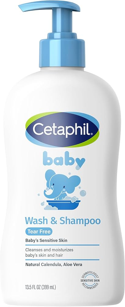Cetaphil Baby Wash & Shampoo ,Tear Free, Paraben, Colorant and Mineral Oil Free, 13.5 Fl. Oz (Pac... | Amazon (US)