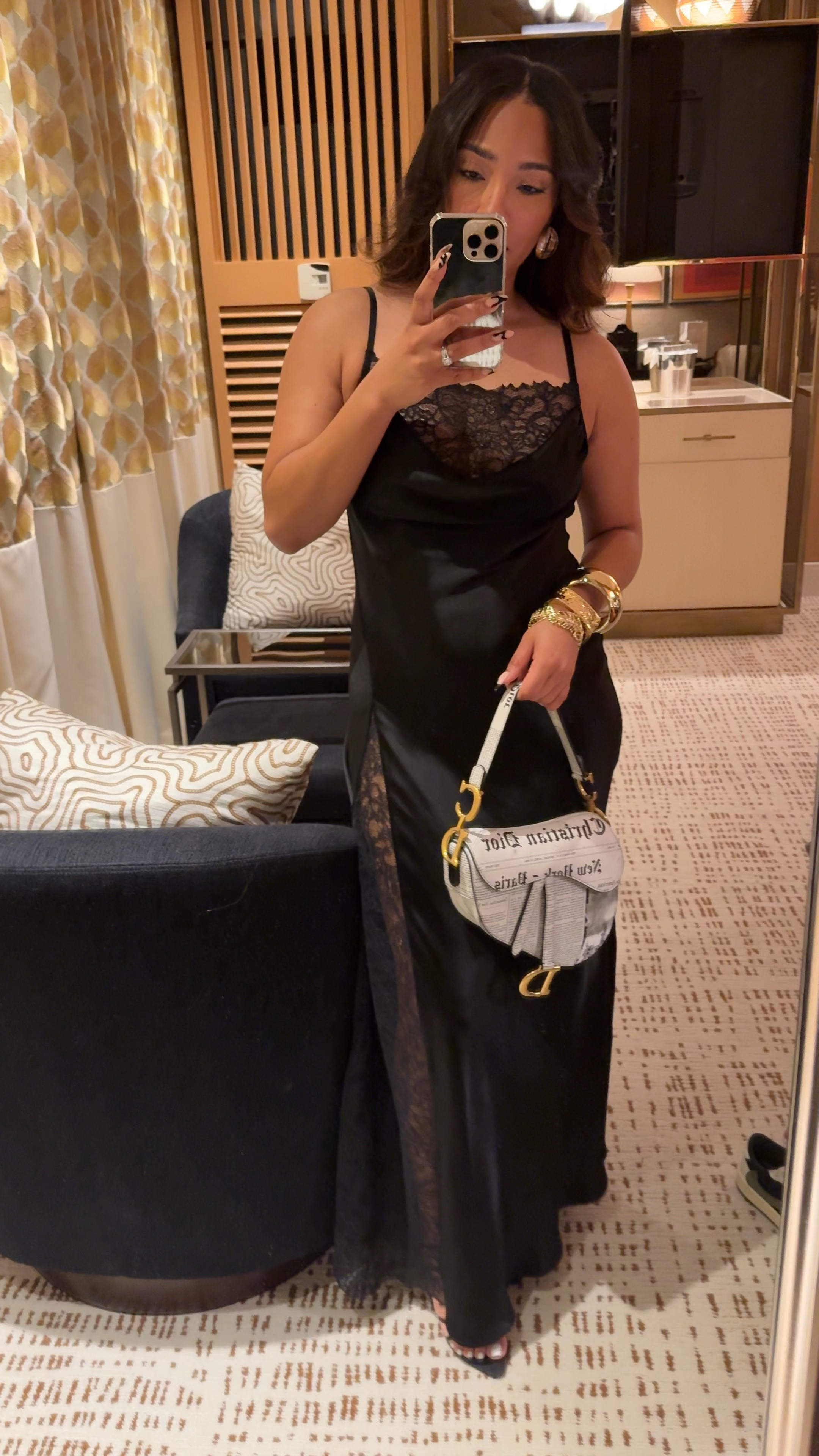 Sometimes all you need is a not so simple black slip dress. I love the subtle yet sexy lace details. Also, I’ve got to highlight these bangles. They are by a black female designer who I recently became aware of because of an initiative by Harlem Fashion Row in collaboration with  Nordstrom. Please check out some of her designs! I’ve linked them in this post. 🫶🏽

#LTKParties #LTKStyleTip #LTKVideo