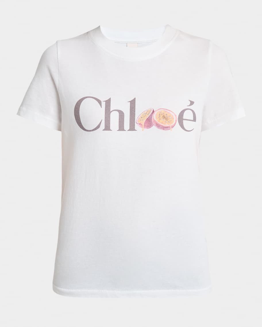 Chloe Passion Fruit Logo Short-Sleeve T-Shirt | Neiman Marcus