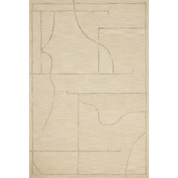 Barrow BAR-05 Ivory/Taupe Wool Hand-Tufted Area Rug | Rugs Direct