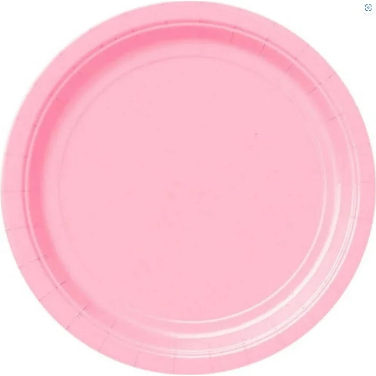 20 Lovely Pink 9" Plates | Walmart (US)
