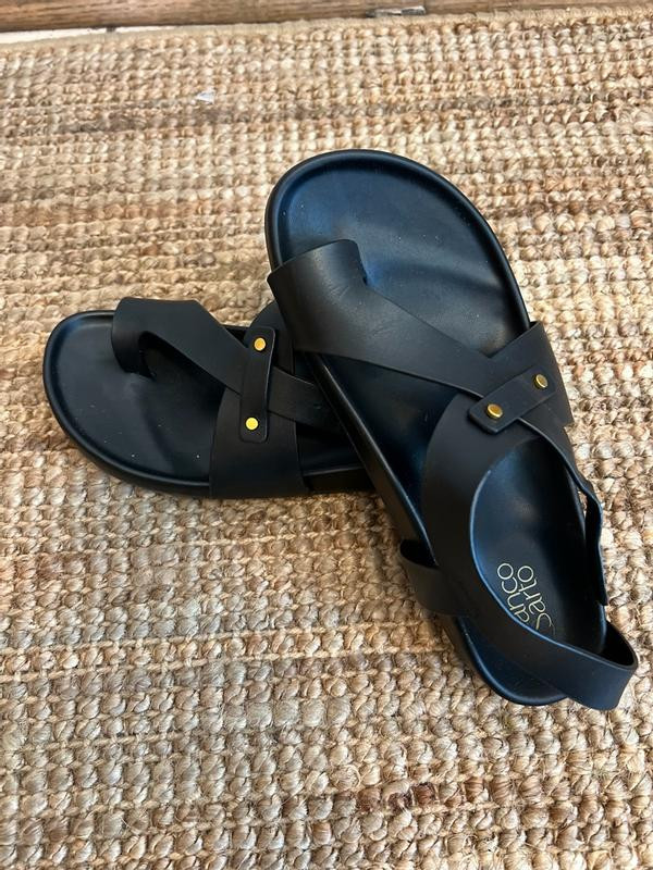 Blair Toe Loop Round Toe Buckle Flat Sandals | Macy's