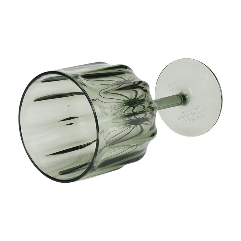 Better Homes & Gardens 17-Ounce Tritan Plastic Stemmed Wine Glass, Green | Walmart (US)