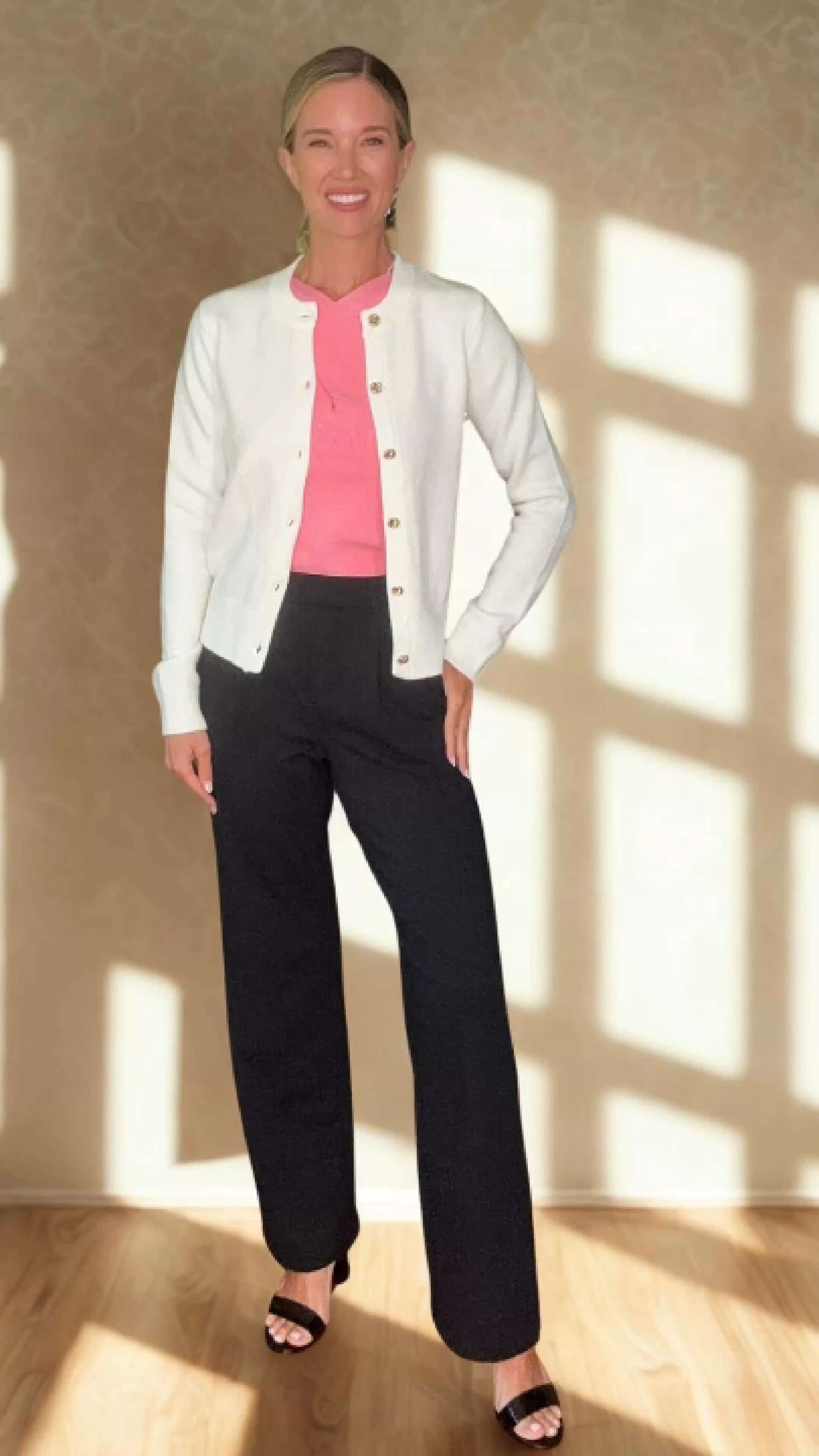 The cardigan that instantly feels luxe: cashmere blend, brushed-soft finish, and polished gold buttons.
Pink brings a little sweetness; ivory brings a little sophistication.
Warm, breathable, and beautifully shaped.
 

 

#LTKCyberWeek #LTKOver40 #LTKFindsUnder50