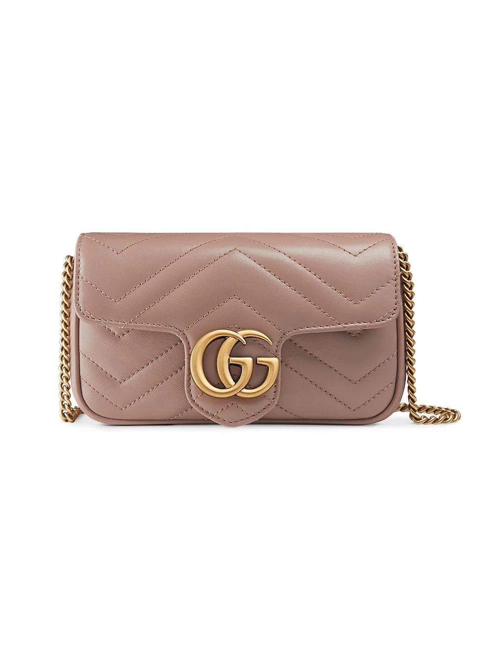 Gucci GG Marmont matelassé leather super mini bag - Neutrals | FarFetch US