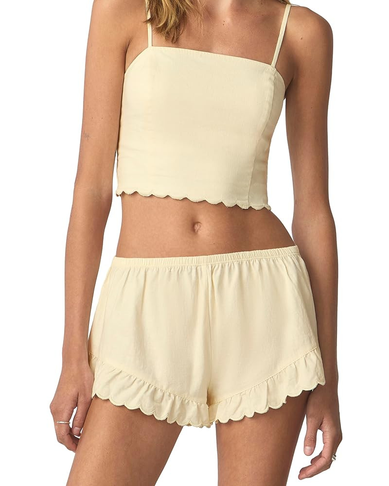 florence by mills Women's Sweet Solstice Scallop Linen Short | Amazon (US)