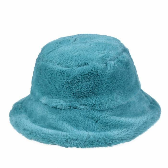 SOFT FAUX FUR FLUFFY LADIES BUCKET HAT TEAL ONE SIZE   | eBay Australia | eBay AU