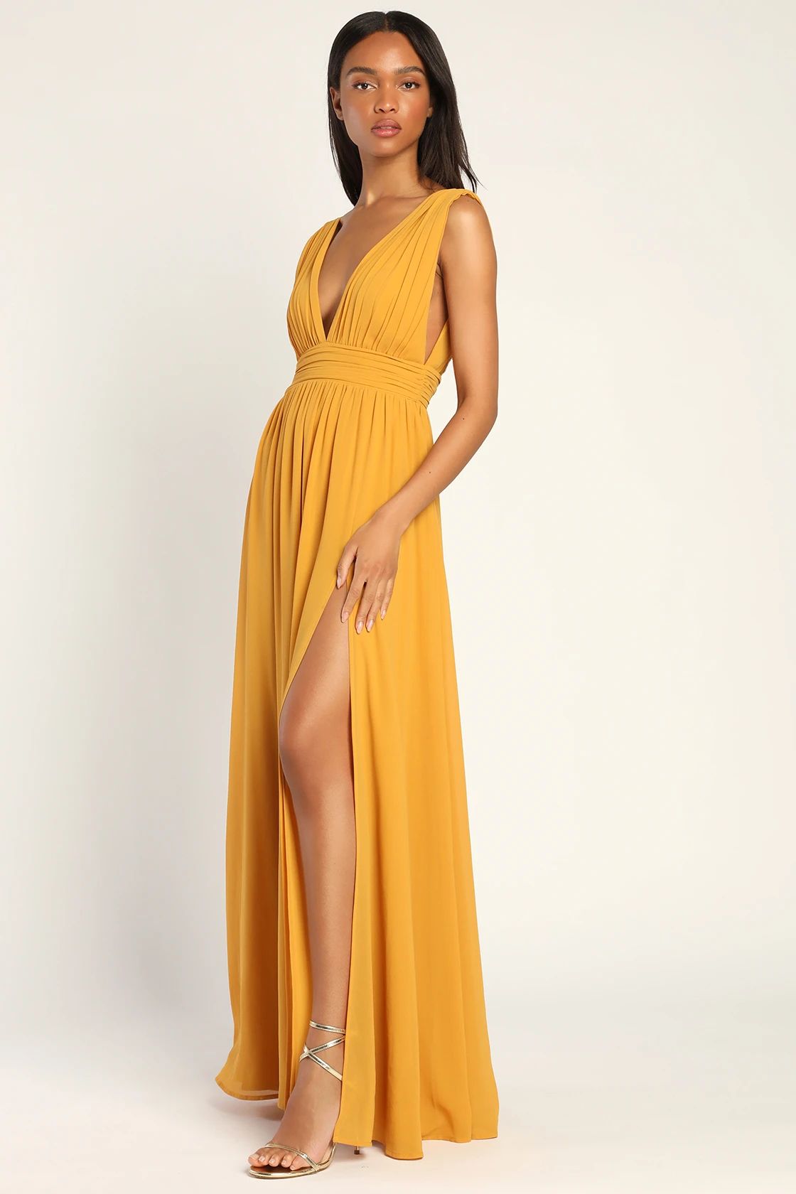 Heavenly Hues Marigold Yellow Maxi Dress | Lulus (US)