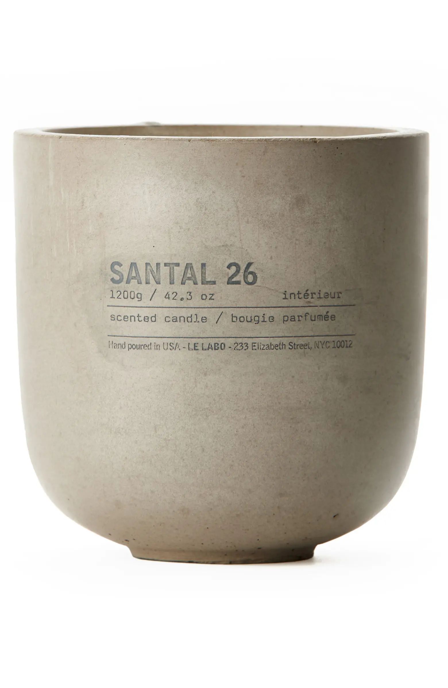 Santal 26 Concrete Candle | Nordstrom
