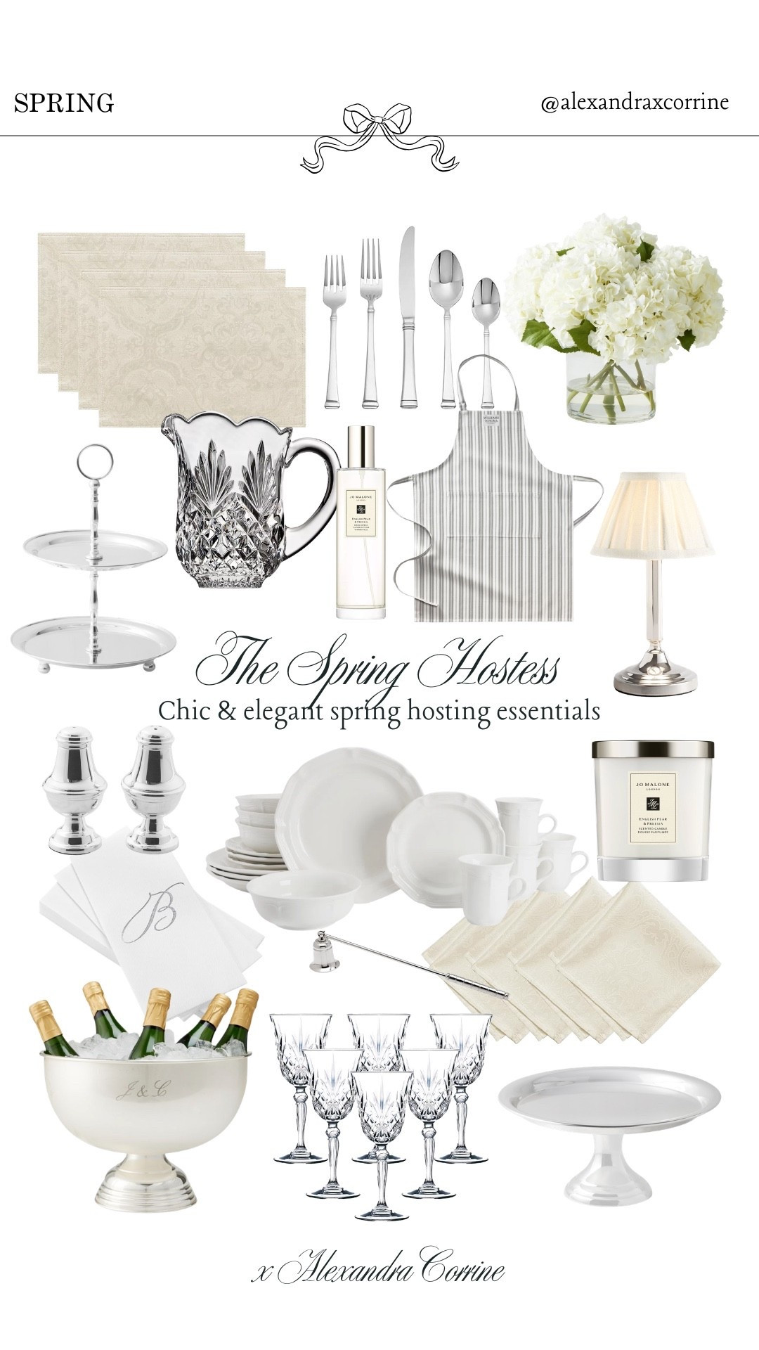 The spring hostess 🍸 chic & elegant spring hosting essentials 🤍

Spring hosting, hosting essentials, home finds, Easter, spring decor, Easter decor, simple elegant decor, neutral home finds, dinnerware, silver, linen, party, gathering 

#LTKHome #LTKSeasonal