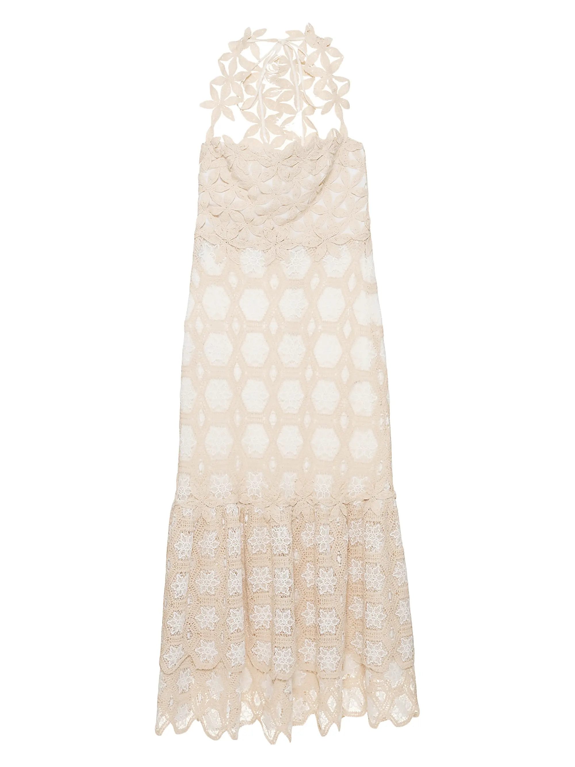 Crochet Halter Midi-Dress | Saks Fifth Avenue