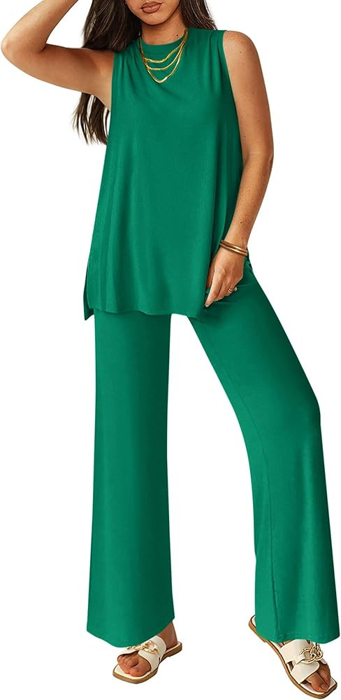PRETTYGARDEN 2 Piece Lounge Sets for Women Summer Airport Travel Outfit 2026 Casual Matching Spri... | Amazon (US)