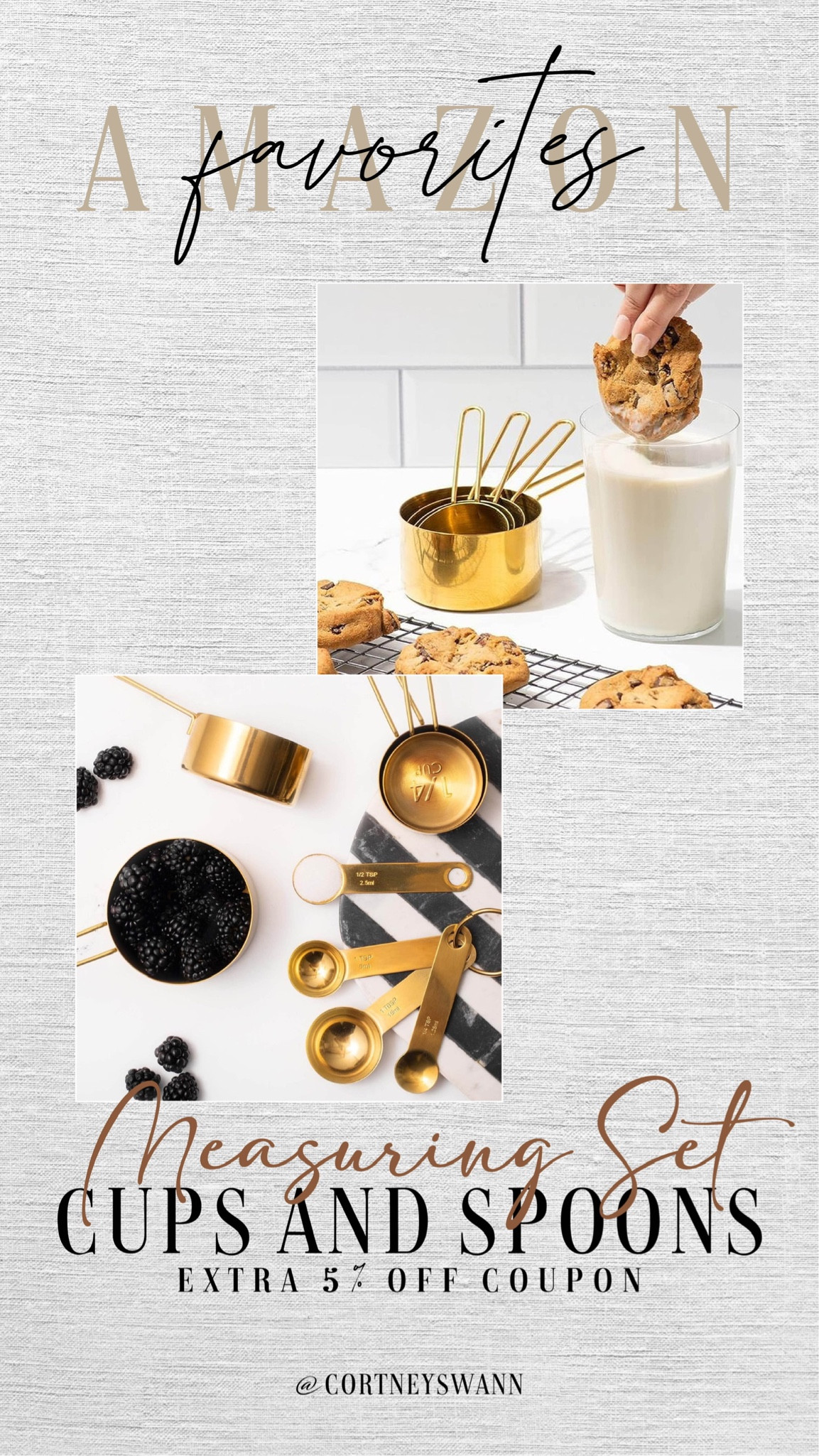 Gold measuring cups 

#LTKGiftGuide #LTKhome