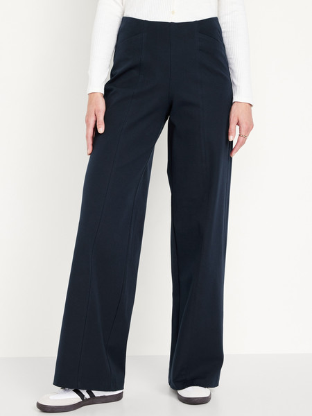 High-Waisted Pull-On Pixie Wide-Leg Pants | Old Navy | Old Navy (US)