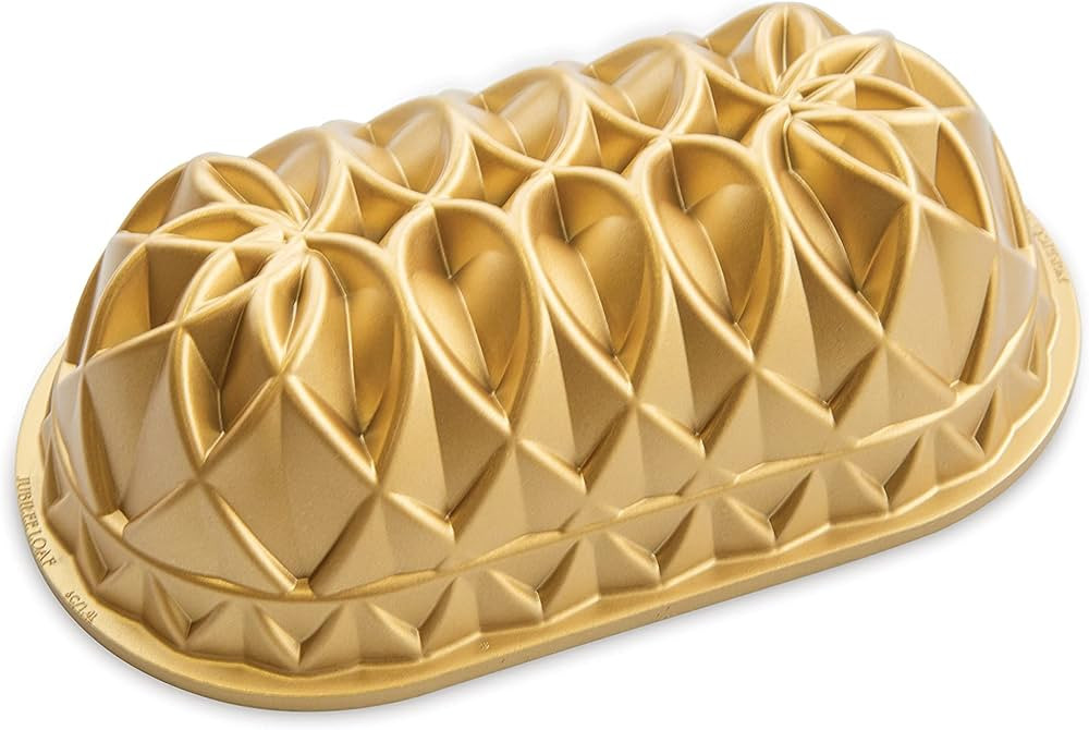 Nordic Ware Jubilee Loaf Pan, 6 Cup, Gold | Amazon (US)