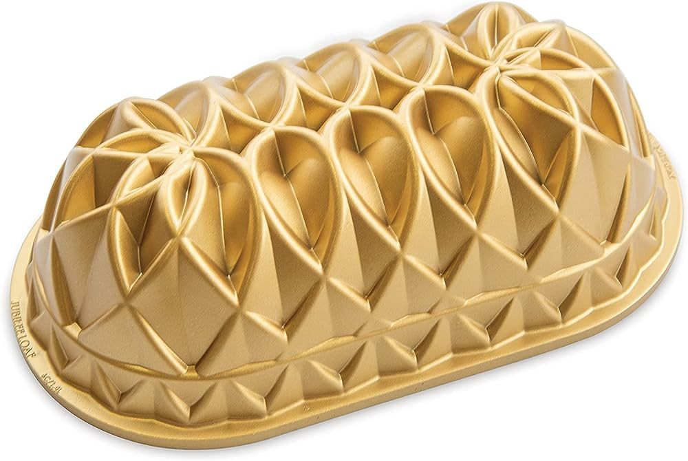 Nordic Ware Jubilee Loaf Pan, 6 Cup, Gold | Amazon (US)