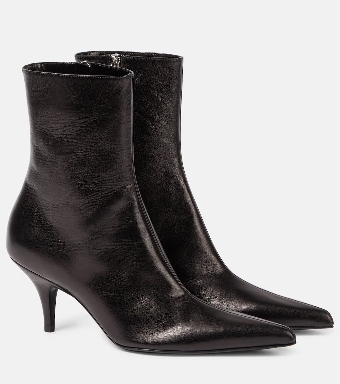 Sling leather ankle boots | Mytheresa (US/CA)