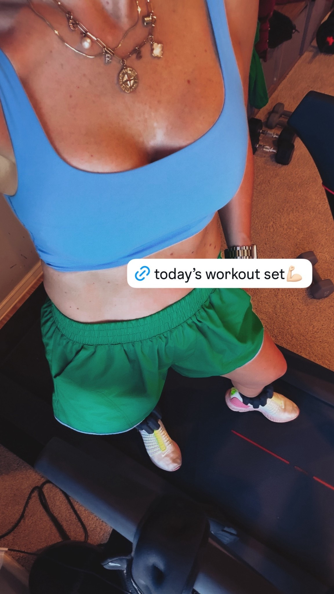 Love this set and all the color combos!!🩵💚linked some of my most used tools for home workouts. 

Workout set | matching set | Amazon find 

#LTKOver40 #LTKActive #LTKfitnessgoals