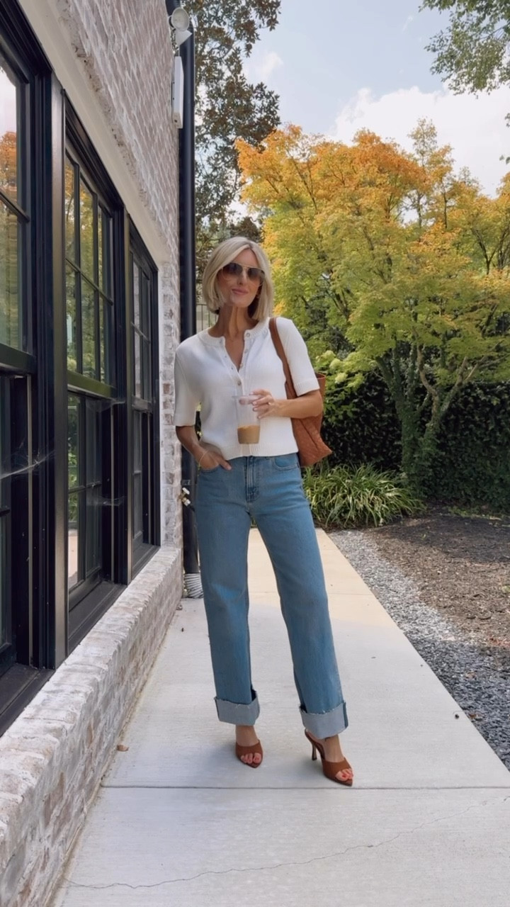 A short sleeve cardigan is perfect for early fall! Wearing S/26! I sized up one for the bump! Use code AFLOVERLY for an extra 15% off! 

Loverly Grey, fall outfit, fall looks, Abercrombie sale 

#LTKSaleAlert #LTKStyleTip #LTKSeasonal