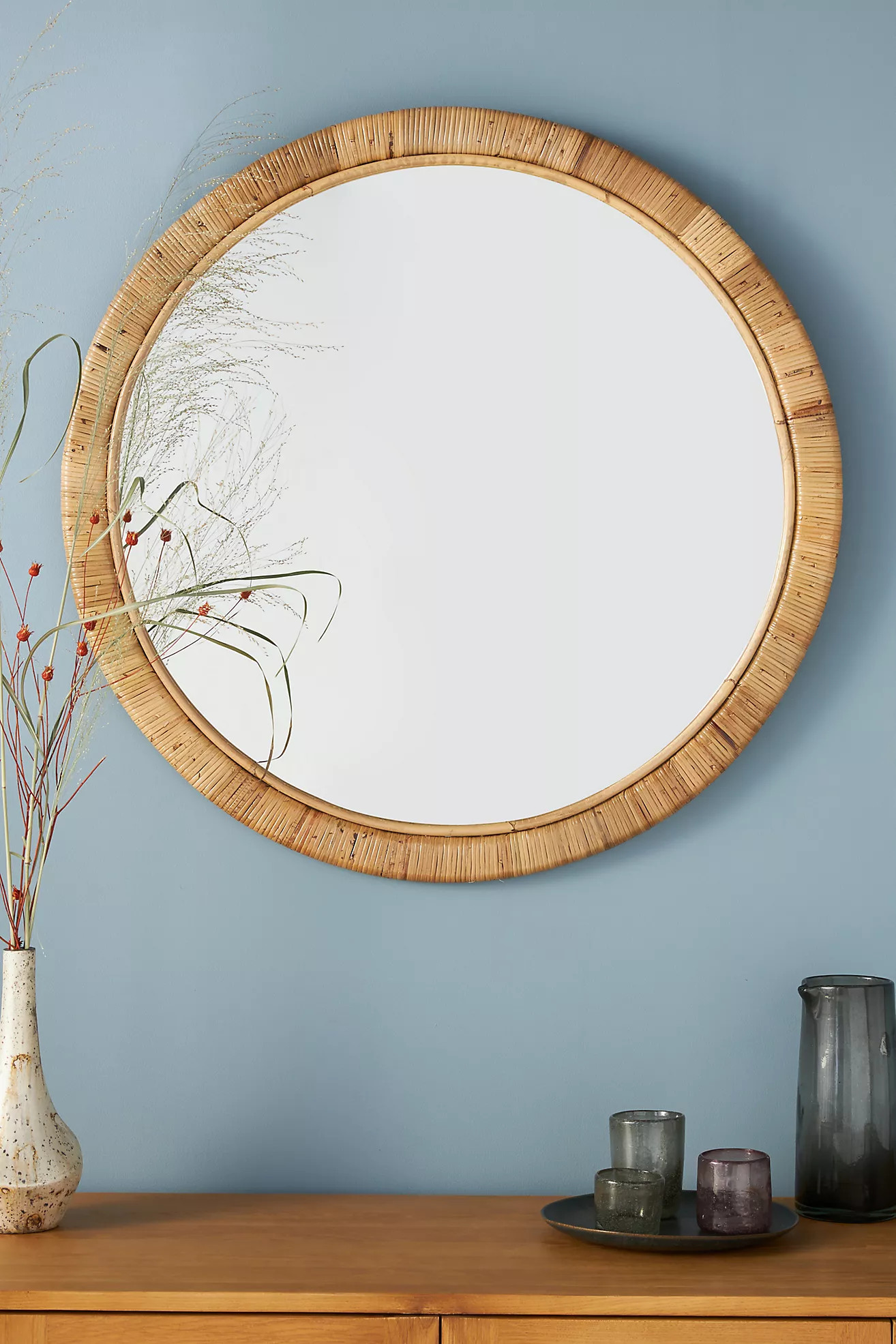 Solana Rattan Mirror | Anthropologie (US)